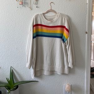 American Eagle Rainbow Sweater Retro